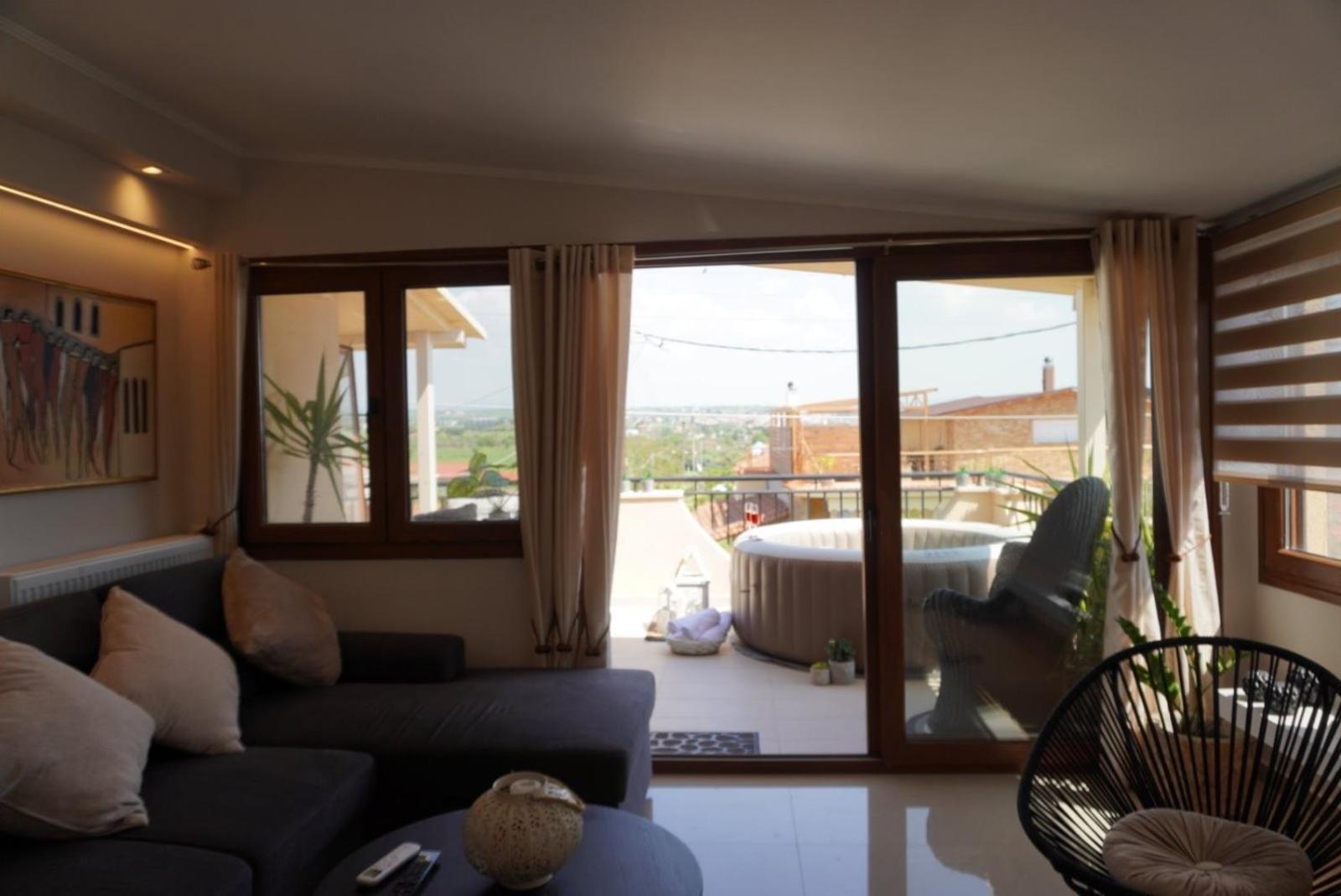 Villa Vaso With Jacuzzi Epanomi Luaran gambar